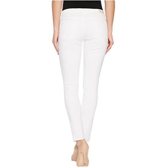 AG Adriano Goldschmied The Stevie Slim Straight Leg Jeans in White Size 32R - Picture 5 of 9